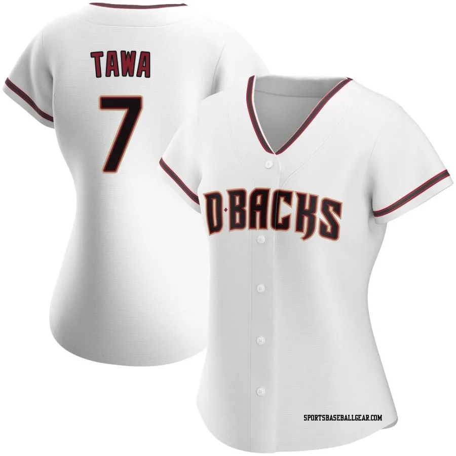 Timothy Tawa Women's Arizona Diamondbacks White Authentic Home Jersey