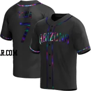 Timothy Tawa Youth Arizona Diamondbacks Black Holographic Replica Alternate Jersey