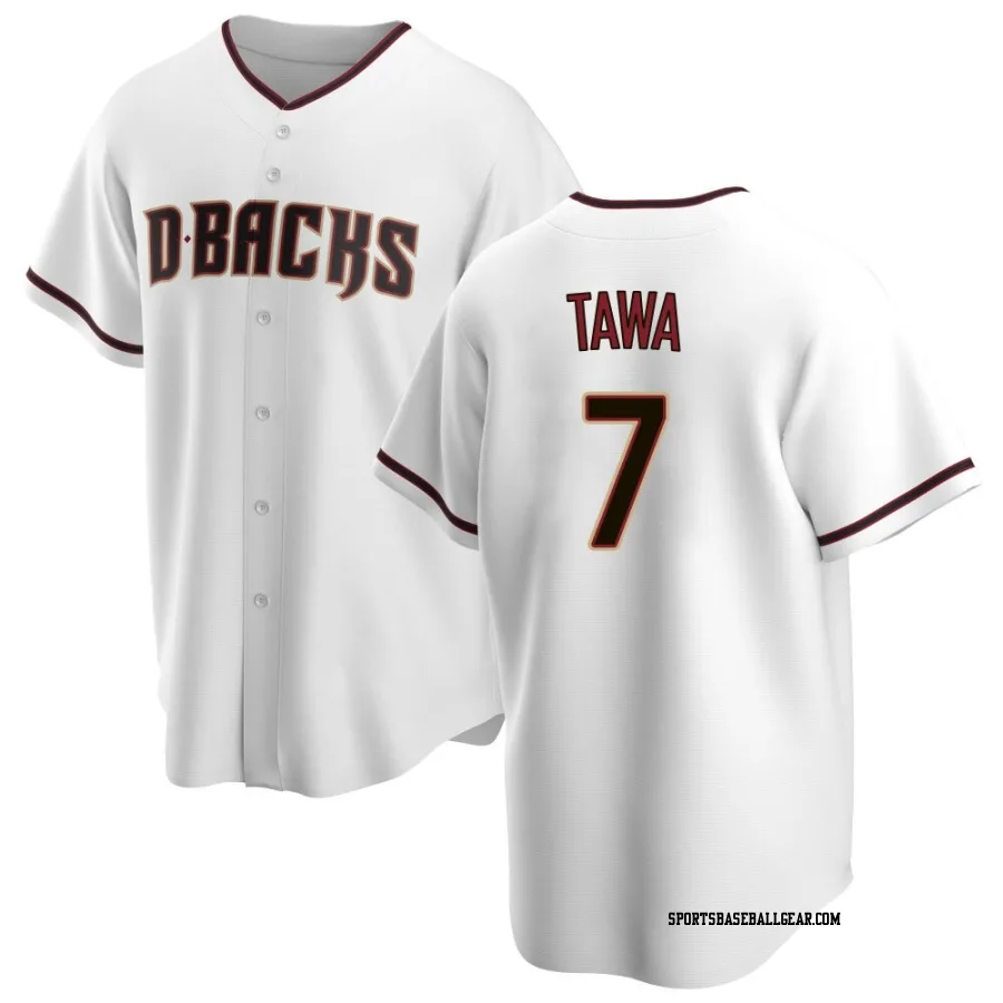 Timothy Tawa Youth Arizona Diamondbacks White Replica Home Jersey