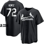 Tink Hence Men's St. Louis Cardinals Black/White Replica Jersey