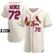 Tink Hence Men's St. Louis Cardinals Cream Authentic Alternate Jersey