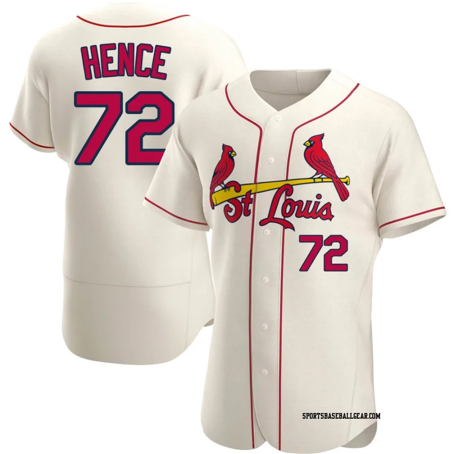 Tink Hence Men's St. Louis Cardinals Cream Authentic Alternate Jersey