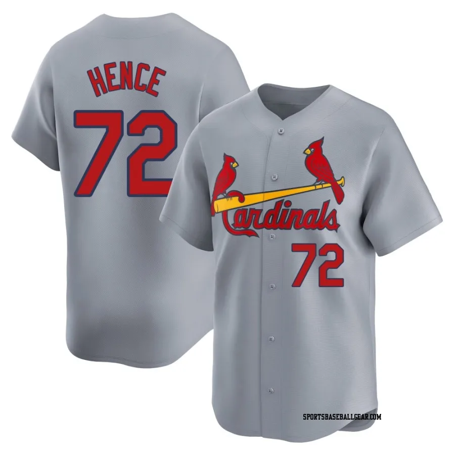 Tink Hence Men's St. Louis Cardinals Gray Limited Away Jersey