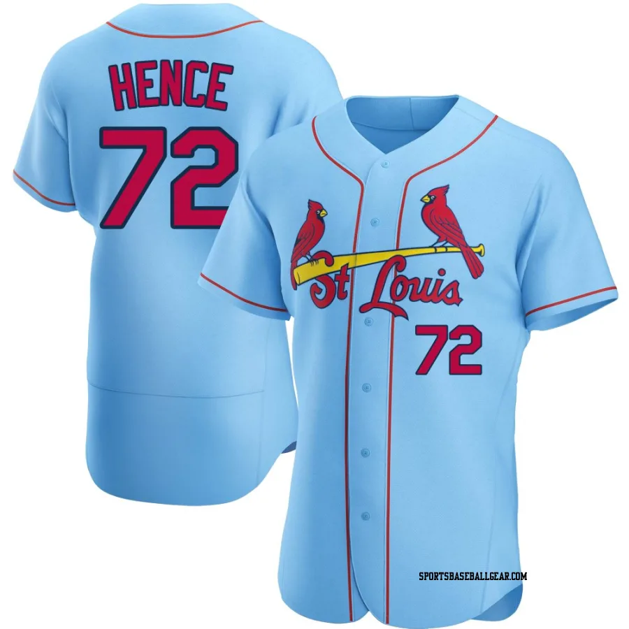 Tink Hence Men's St. Louis Cardinals Light Blue Authentic Alternate Jersey