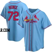 Tink Hence Men's St. Louis Cardinals Light Blue Replica Alternate Jersey