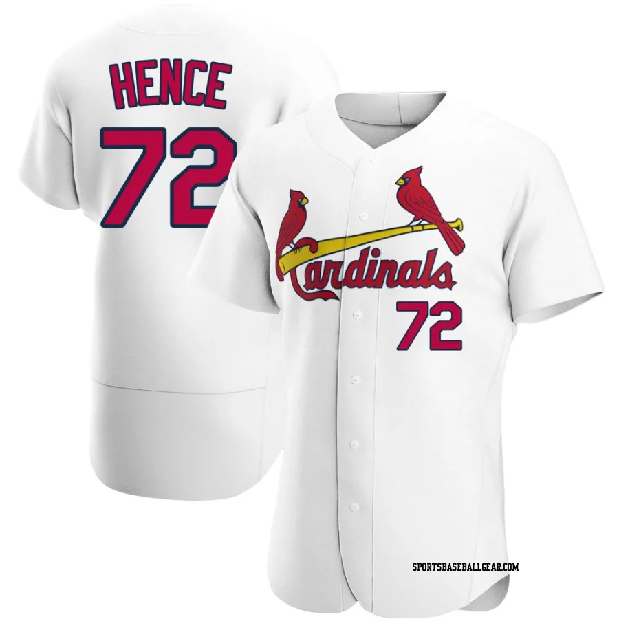 Tink Hence Men's St. Louis Cardinals White Authentic Home Jersey