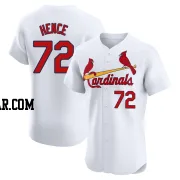 Tink Hence Men's St. Louis Cardinals White Elite Home Jersey