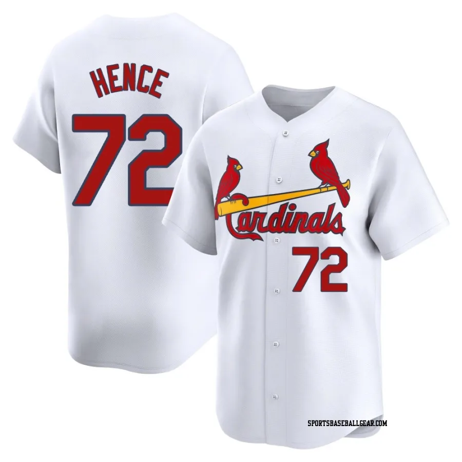 Tink Hence Men's St. Louis Cardinals White Limited Home Jersey