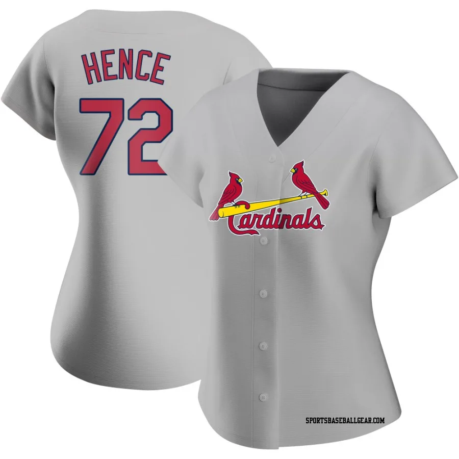 Tink Hence Women's St. Louis Cardinals Gray Authentic Road Jersey