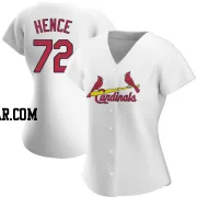 Tink Hence Women's St. Louis Cardinals White Authentic Home Jersey