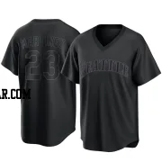 Tino Martinez Men's Seattle Mariners Black Replica Pitch Fashion Jersey