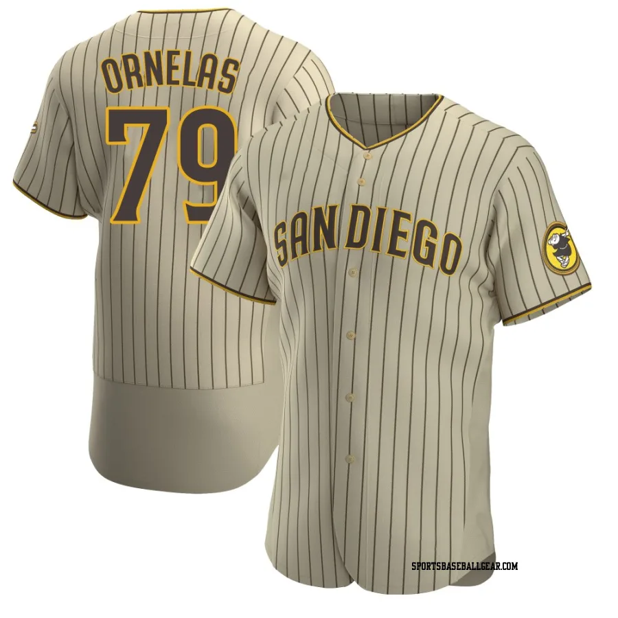 Tirso Ornelas Men's San Diego Padres Tan/Brown Authentic Alternate Jersey