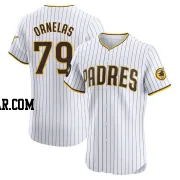 Tirso Ornelas Men's San Diego Padres White Elite Home Patch Jersey