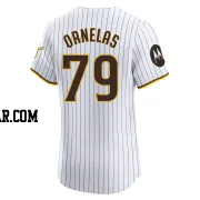 Tirso Ornelas Men's San Diego Padres White Elite Home Patch Jersey