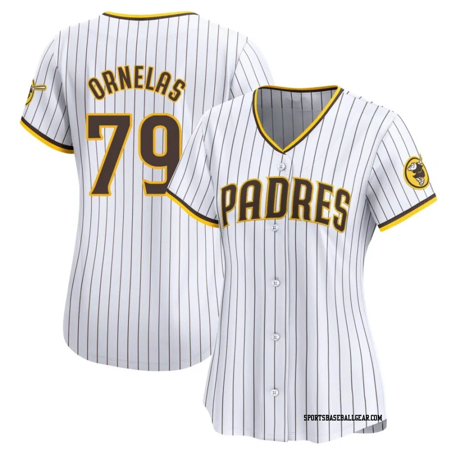 Tirso Ornelas Women's San Diego Padres White Limited Home Jersey