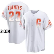 Tito Fuentes Men's San Francisco Giants White Replica 2021 City Connect Jersey