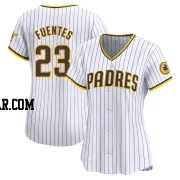 Tito Fuentes Women's San Diego Padres White Limited Home Jersey