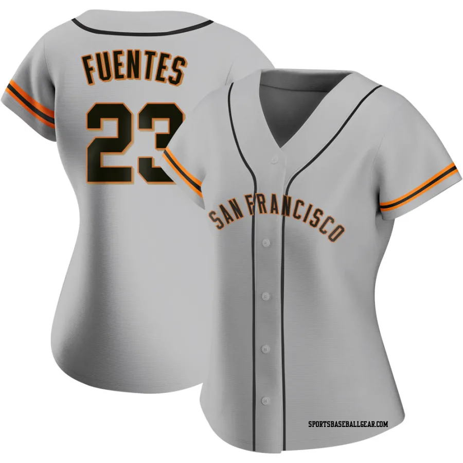 Tito Fuentes Women's San Francisco Giants Gray Authentic Road Jersey