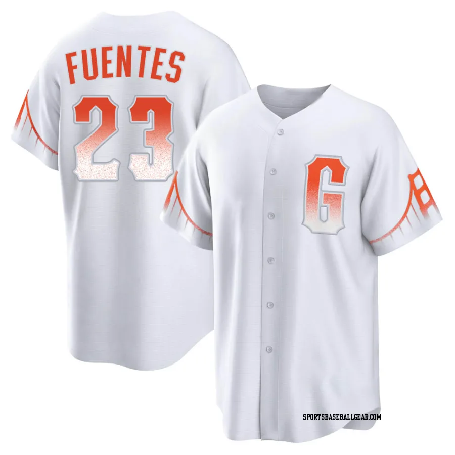 Tito Fuentes Youth San Francisco Giants White Replica 2021 City Connect Jersey