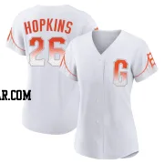 TJ Hopkins Women's San Francisco Giants White Authentic 2021 City Connect Jersey