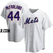 T.J. McFarland Men's New York Mets White Replica Home Jersey