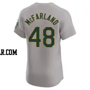 T.J. McFarland Men's Oakland Athletics Gray Elite Road Jersey