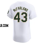 T.J. McFarland Men's Oakland Athletics White Elite Home Jersey