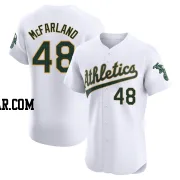 T.J. McFarland Men's Oakland Athletics White Elite Home Jersey