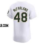 T.J. McFarland Men's Oakland Athletics White Elite Home Jersey