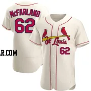 T.J. McFarland Men's St. Louis Cardinals Cream Authentic Alternate Jersey