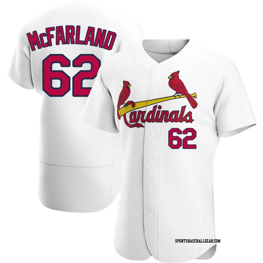 T.J. McFarland Men's St. Louis Cardinals White Authentic Home Jersey