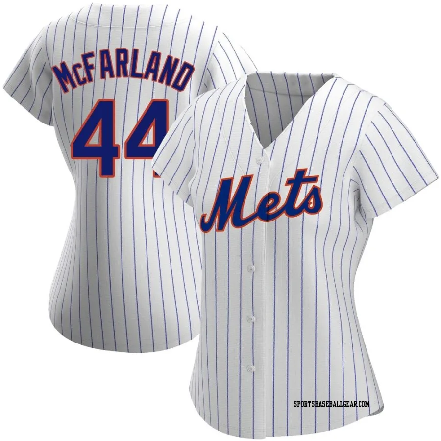 T.J. McFarland Women's New York Mets White Authentic Home Jersey