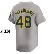 T.J. McFarland Youth Oakland Athletics Gray Limited Away Jersey