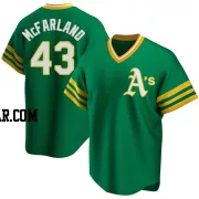 T.J. McFarland Youth Oakland Athletics Green Replica R Kelly Road Cooperstown Collection Jersey