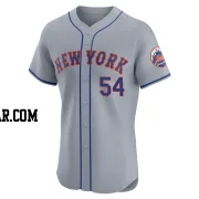 T.j. Rivera Men's New York Mets Gray Elite T.J. Rivera Road Jersey