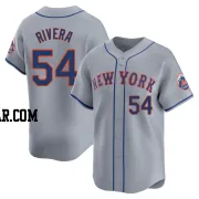 T.j. Rivera Men's New York Mets Gray Limited T.J. Rivera Away Jersey