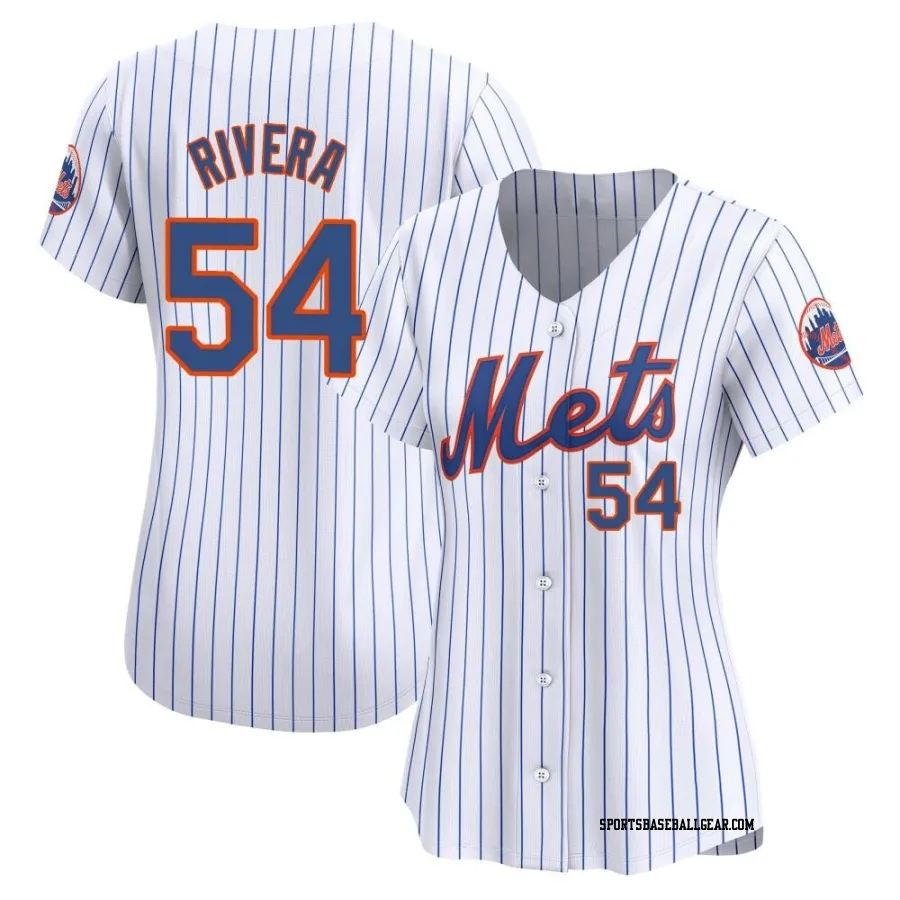 T.j. Rivera Women's New York Mets White Limited T.J. Rivera Home Jersey