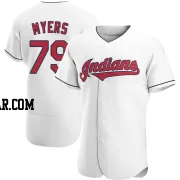 Tobias Myers Men's Cleveland Guardians White Authentic Home Jersey