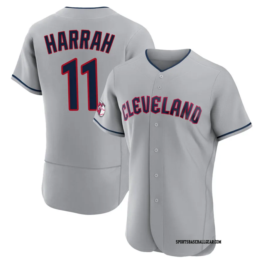 Toby Harrah Men's Cleveland Guardians Gray Authentic Road Jersey