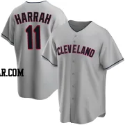 Toby Harrah Men's Cleveland Guardians Gray Replica Road Jersey