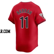 Toby Harrah Men's Cleveland Guardians Red Limited Alternate Jersey