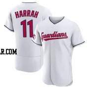 Toby Harrah Men's Cleveland Guardians White Authentic Home Jersey