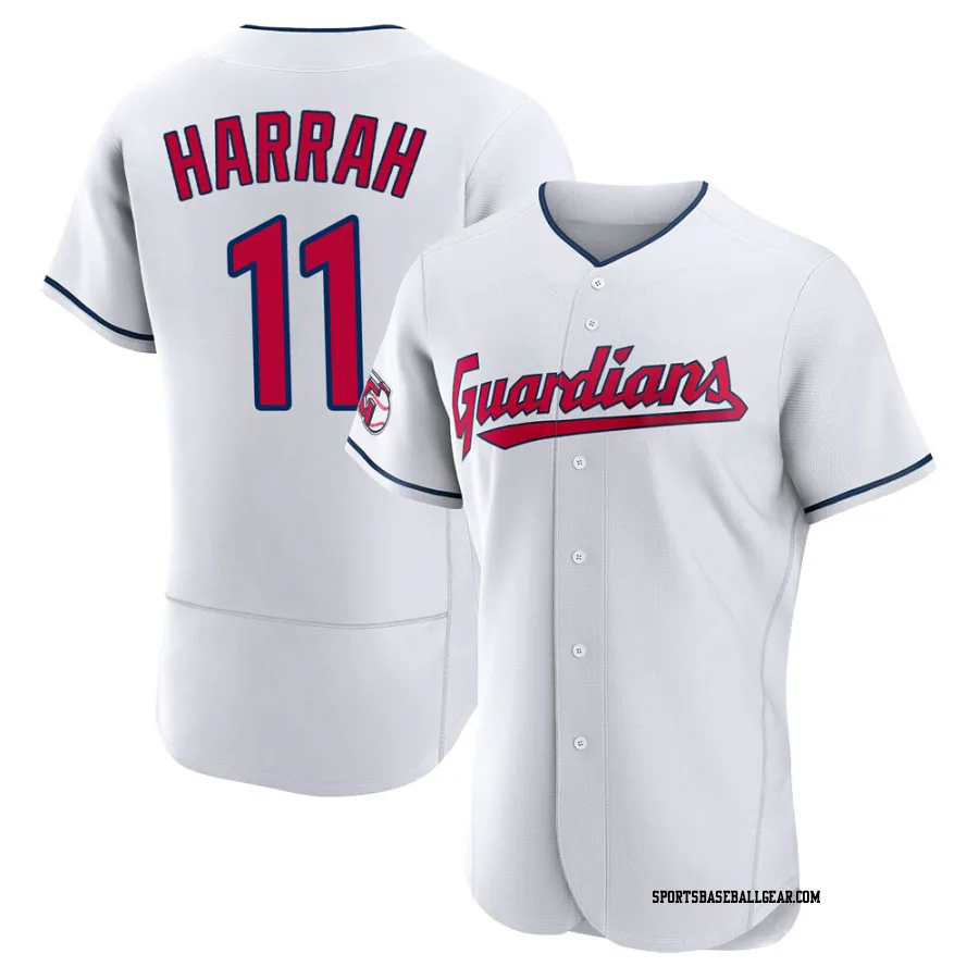 Toby Harrah Men's Cleveland Guardians White Authentic Home Jersey