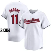 Toby Harrah Men's Cleveland Guardians White Limited Home Jersey