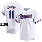 Toby Harrah Men's Texas Rangers Gold Limited White 2024 Collection Jersey