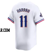 Toby Harrah Men's Texas Rangers Gold Limited White 2024 Collection Jersey