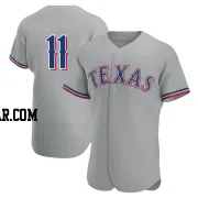 Toby Harrah Men's Texas Rangers Gray Authentic Road Jersey