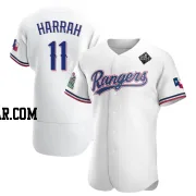 Toby Harrah Men's Texas Rangers White Authentic Home 2023 World Series Jersey