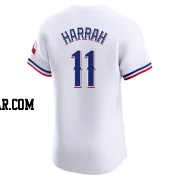 Toby Harrah Men's Texas Rangers White Elite Home Jersey