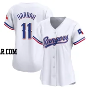 Toby Harrah Women's Texas Rangers White Limited Home Jersey